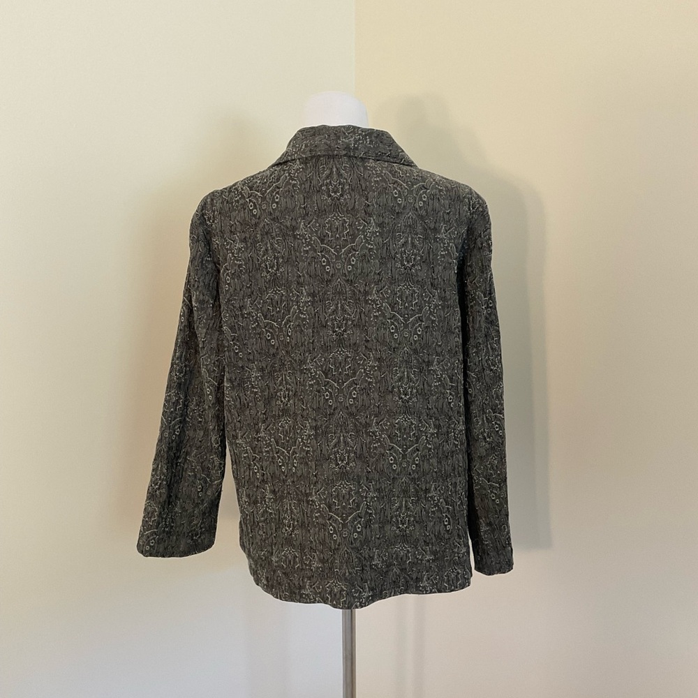 Chico's Gray Patterned Jacket - image 5